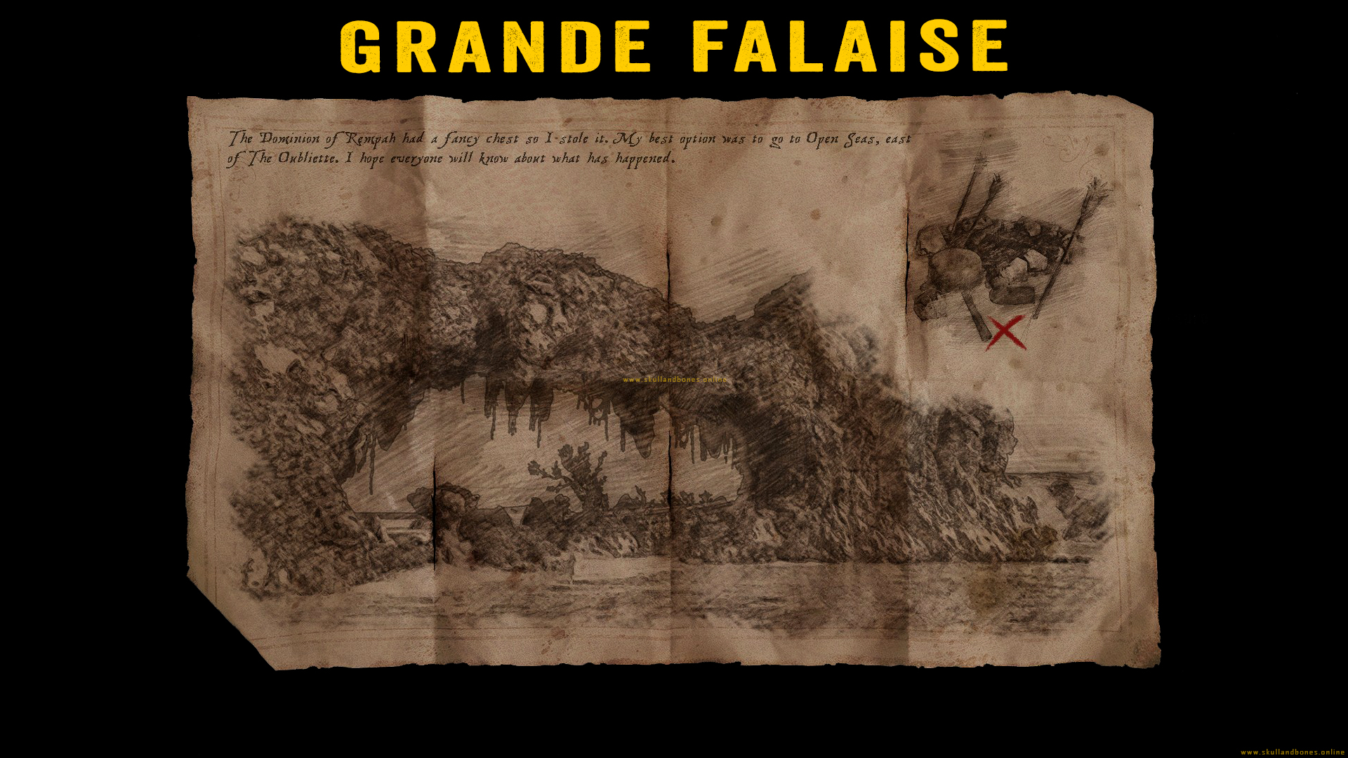 Skull and Bones - Treasure Maps - Grande Falaise Outpost Skull and Bones - Treasure Maps - Grande Falaise Outpost