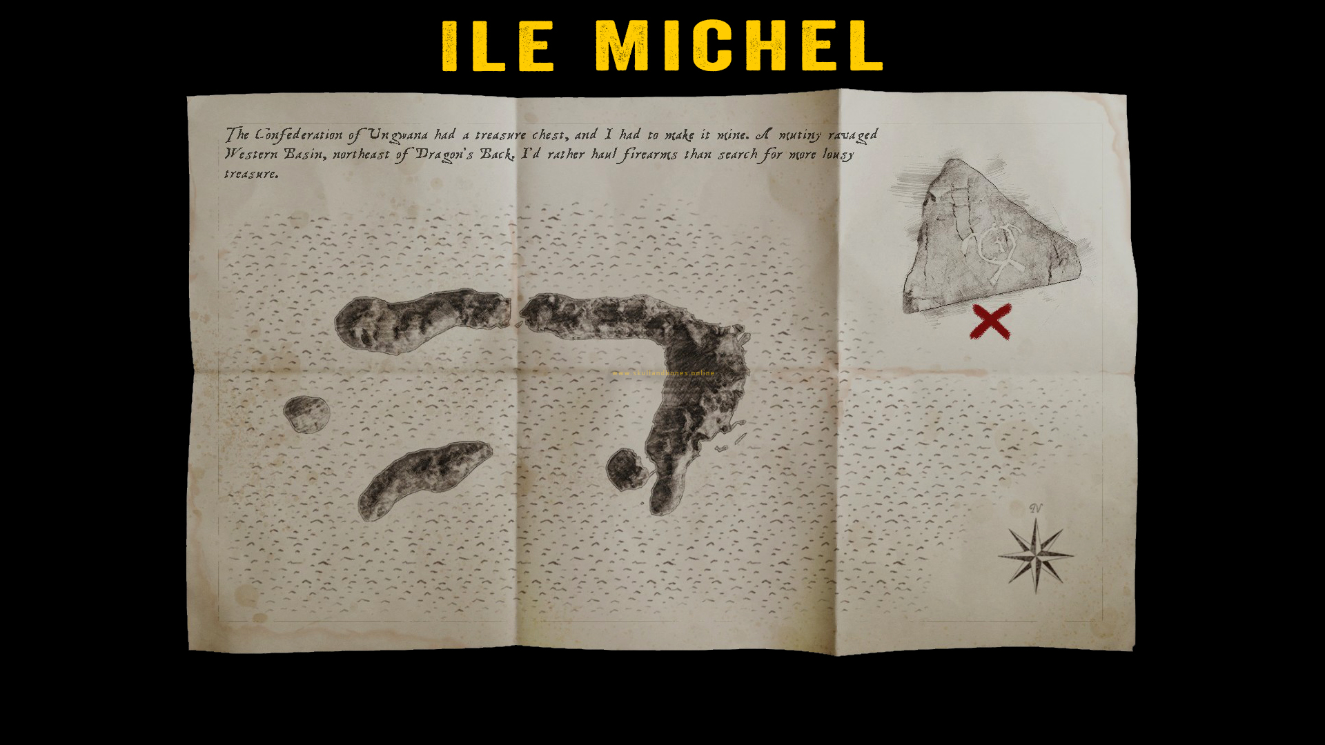 Skull and Bones - Treasure Maps - Ile Michel Outpost Skull and Bones - Treasure Maps - Ile Michel Outpost