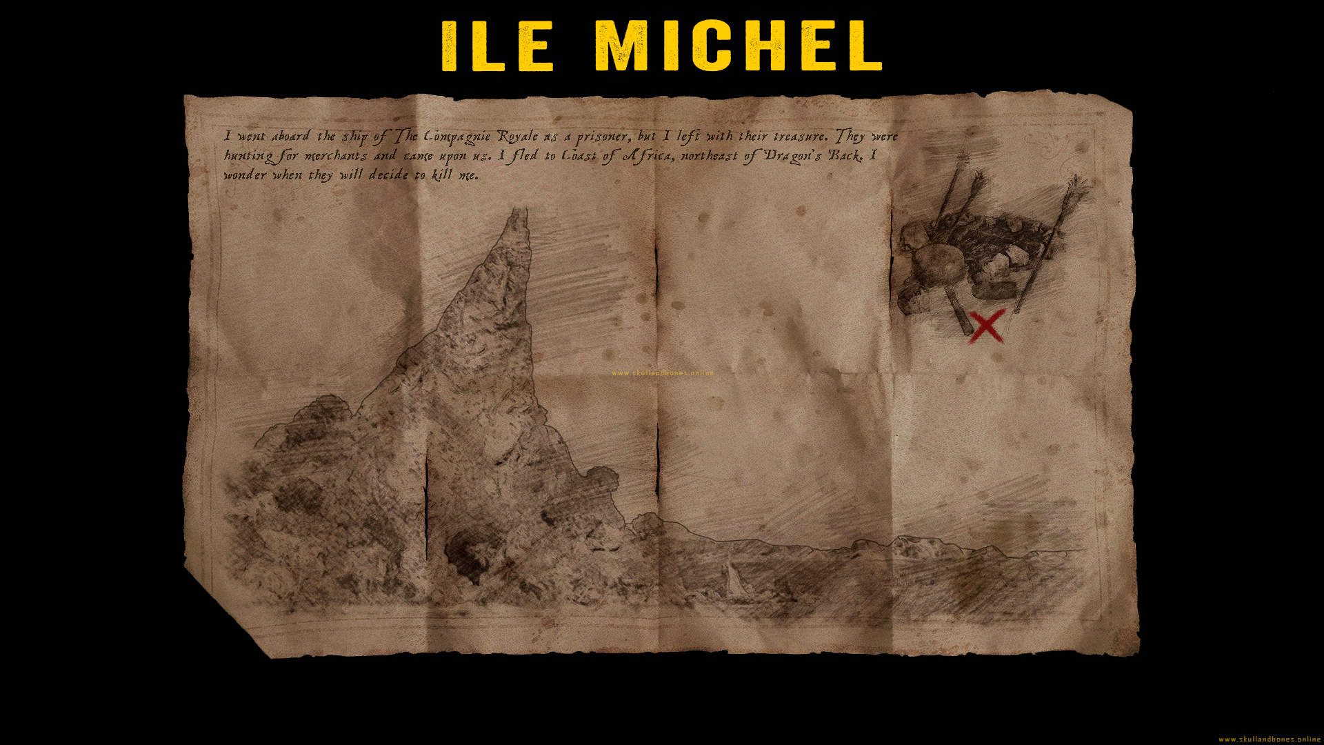 Skull and Bones - Treasure Maps - Ile Michel Outpost Skull and Bones - Treasure Maps - Ile Michel Outpost