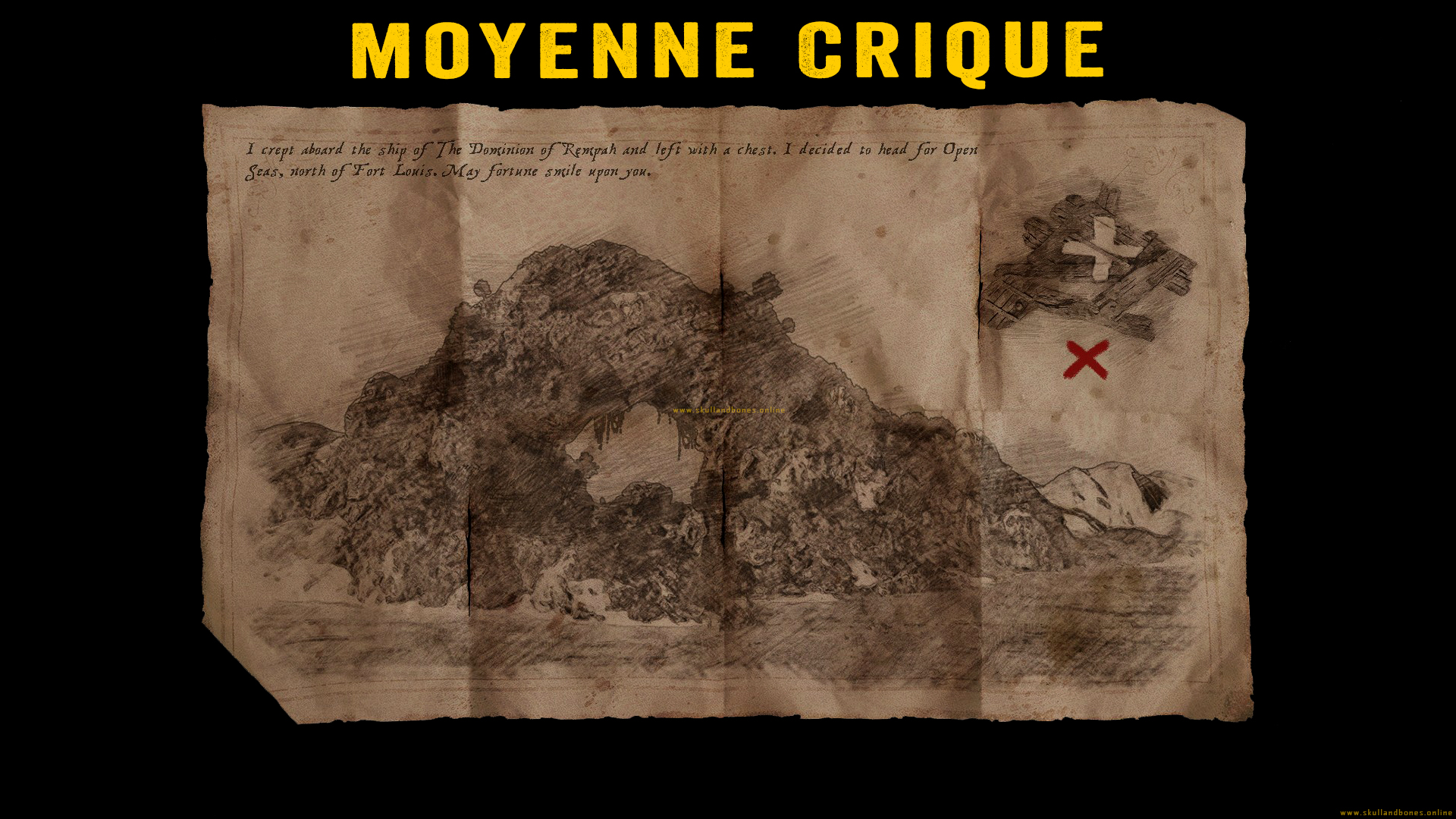 Skull and Bones - Treasure Maps - Moyenne Crique Outpost Skull and Bones - Treasure Maps - Moyenne Crique Outpost