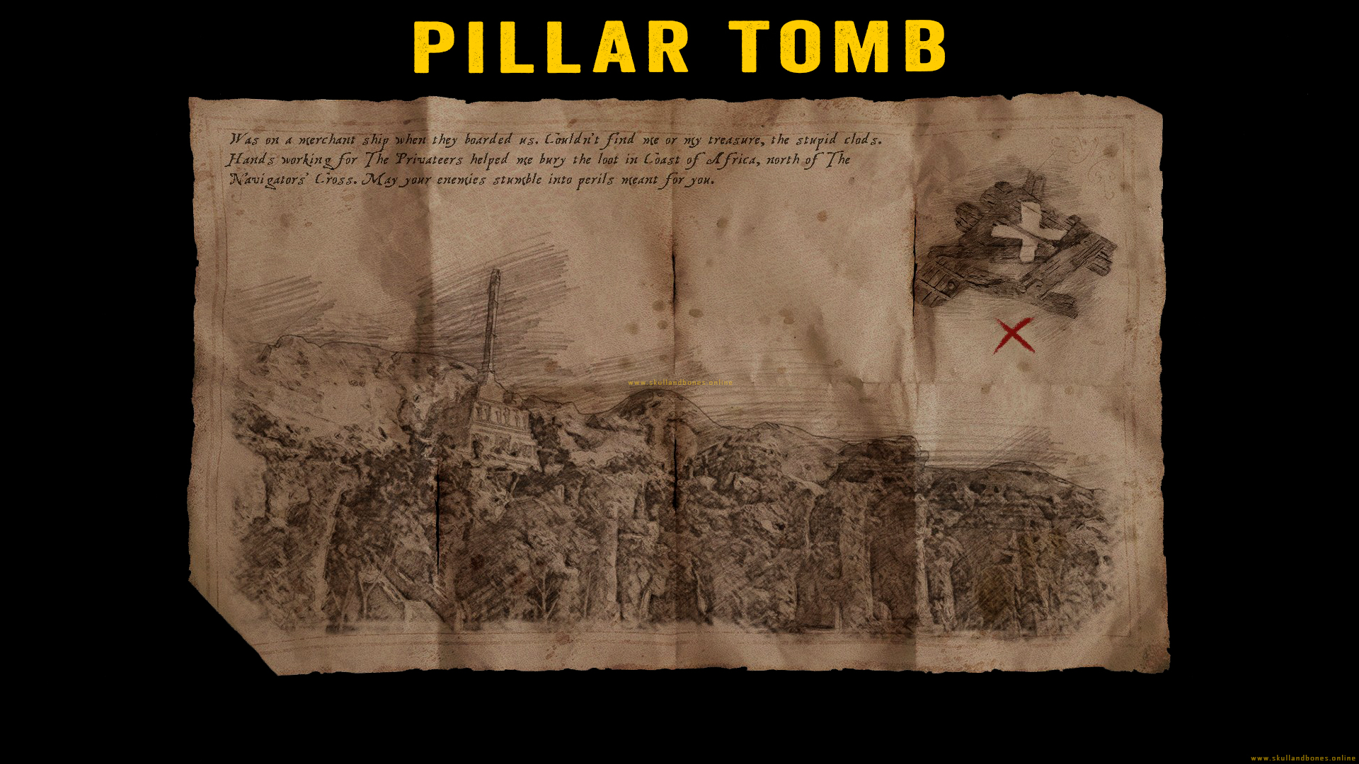 Skull and Bones - Treasure Maps - Pillar Tomb Outpost Skull and Bones - Treasure Maps - Pillar Tomb Outpost