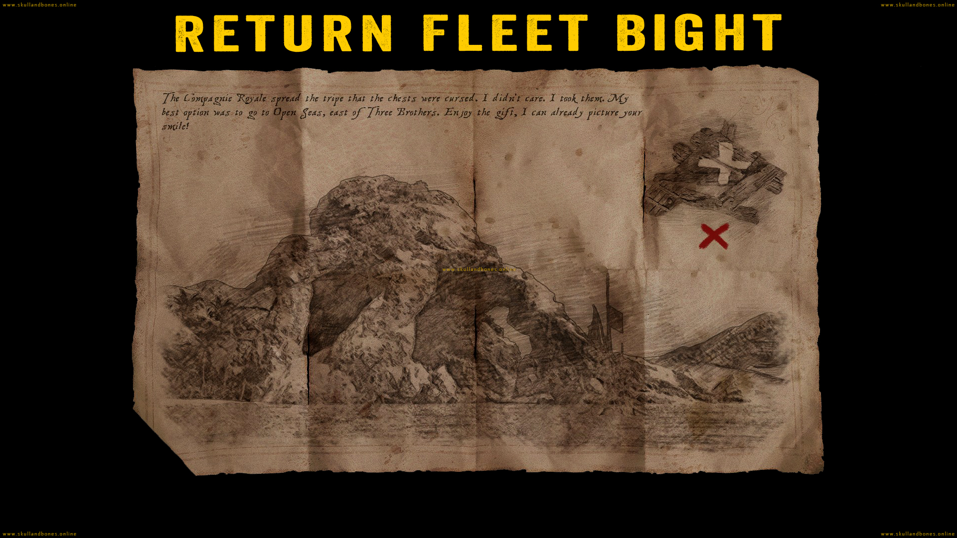 Skull and Bones - Treasure Maps - Return Fleet Bight Outpost