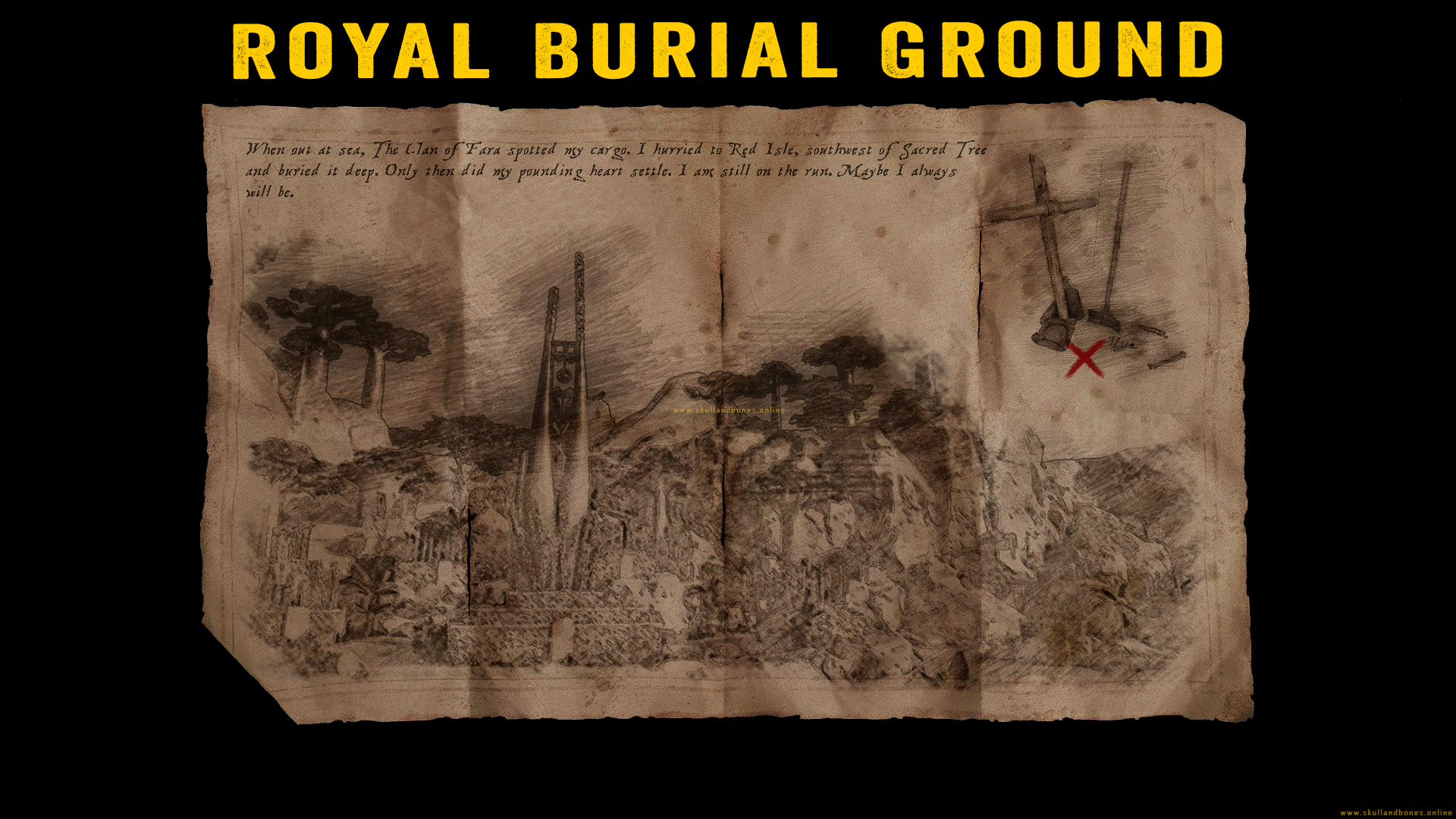 Skull and Bones - Treasure Maps - Royal Burial Ground Outpost Skull and Bones - Treasure Maps - Royal Burial Ground Outpost