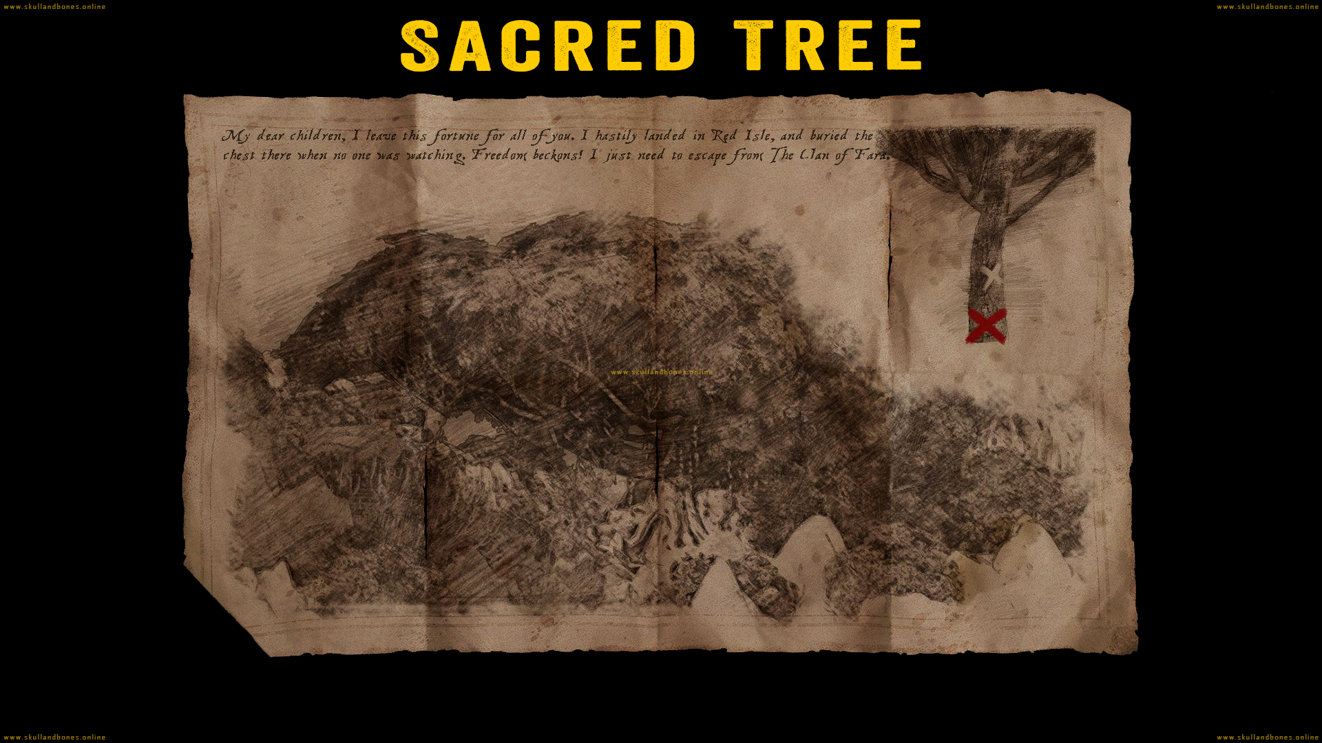 Skull and Bones - Treasure Maps - Sacred Tree Outpost Skull and Bones - Treasure Maps - Sacred Tree Outpost