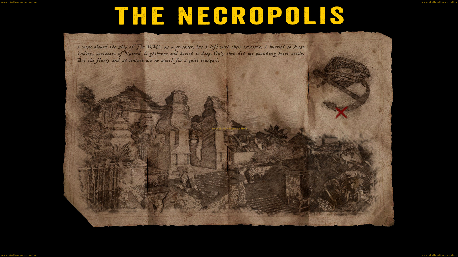 Skull and Bones - Treasure Maps - The Necropolis Outpost Skull and Bones - Treasure Maps - The Necropolis Outpost