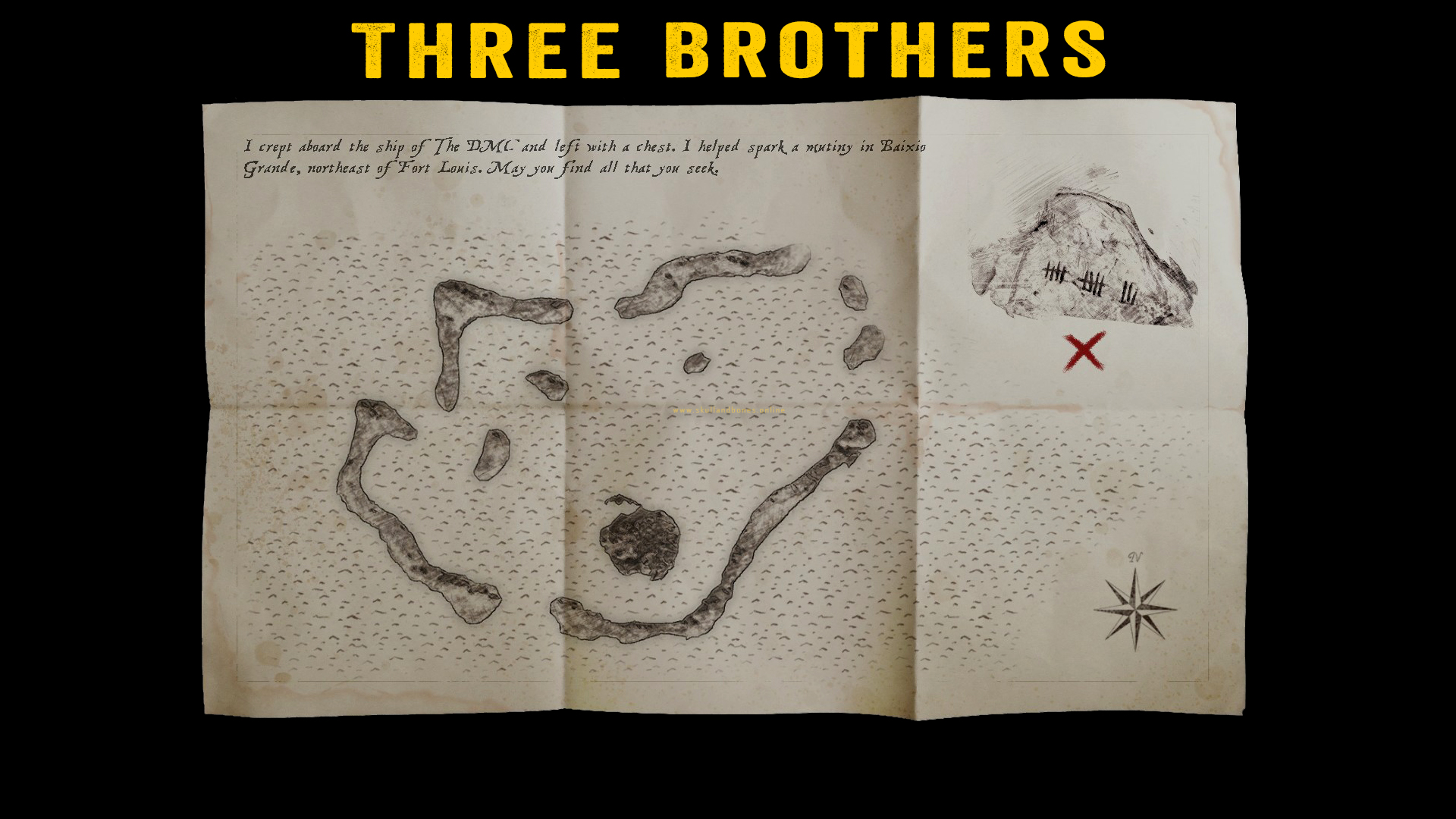 Skull and Bones - Treasure Maps - Three Brothers Outpost Skull and Bones - Treasure Maps - Three Brothers Outpost