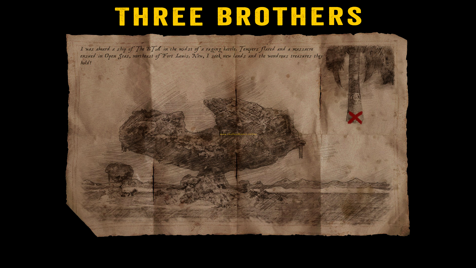 Skull and Bones - Treasure Maps - Three Brothers Outpost Outpost Skull and Bones - Treasure Maps - Three Brothers Outpost