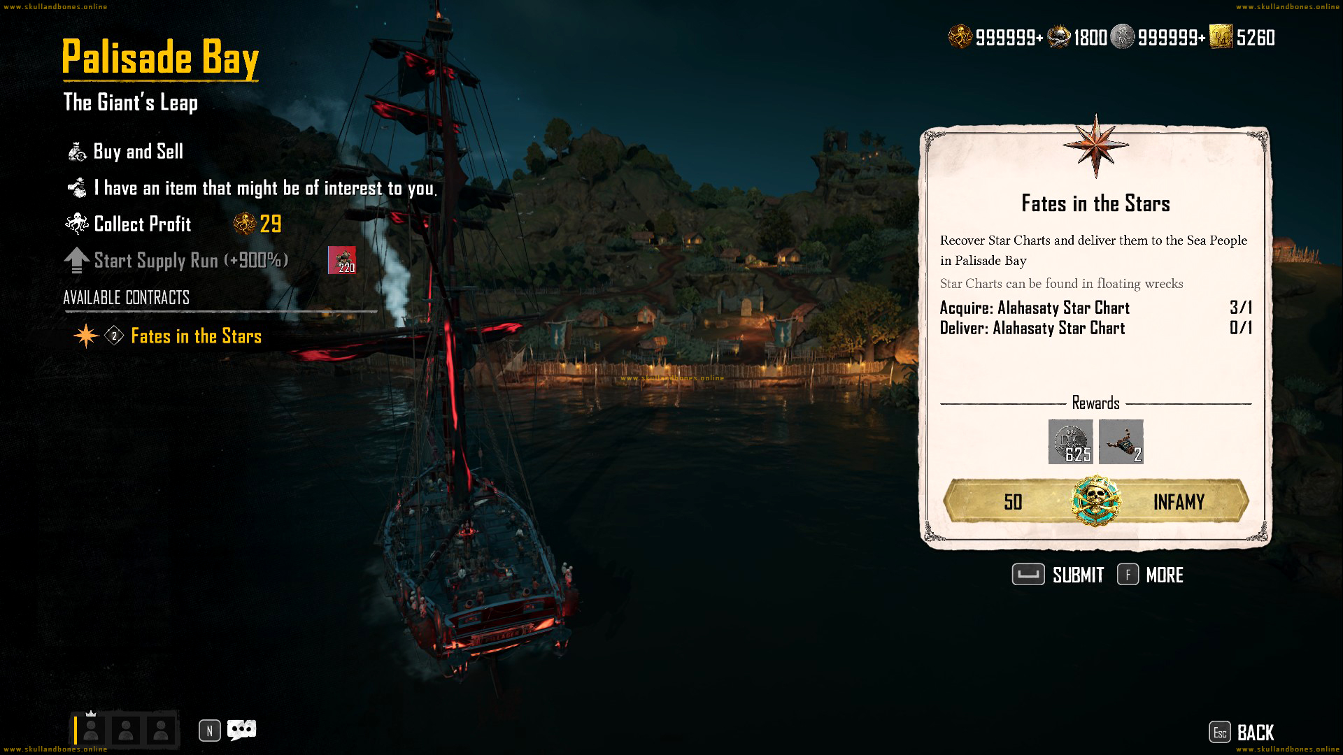 Skull and Bones - Contracts - Fates of the Stars