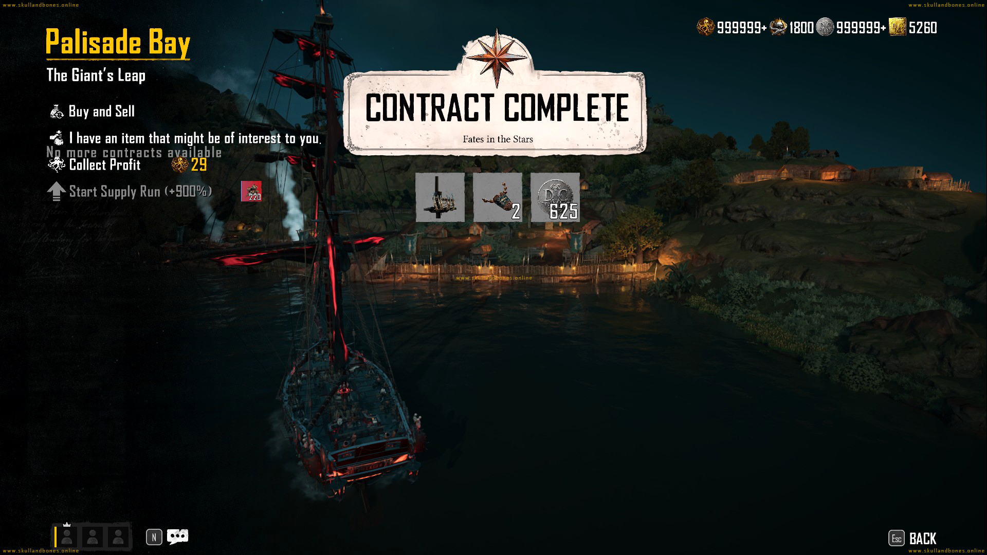 Skull and Bones - Contracts - Fates of the Stars