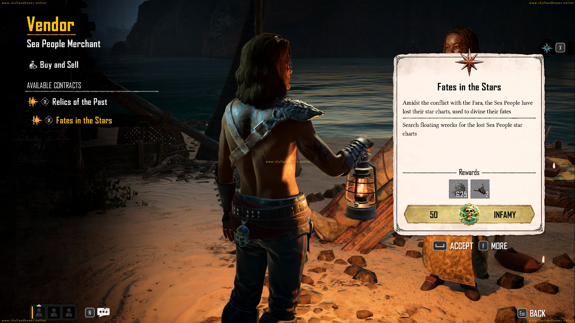 Skull and Bones - Contracts - Fates of the Stars Contract