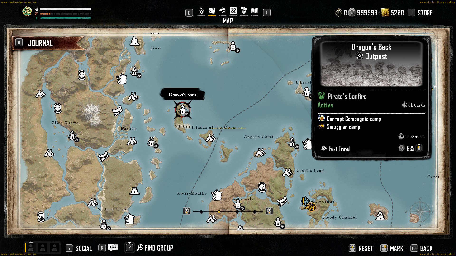 Skull and Bones – Outposts – Dragon’s Back Outpost