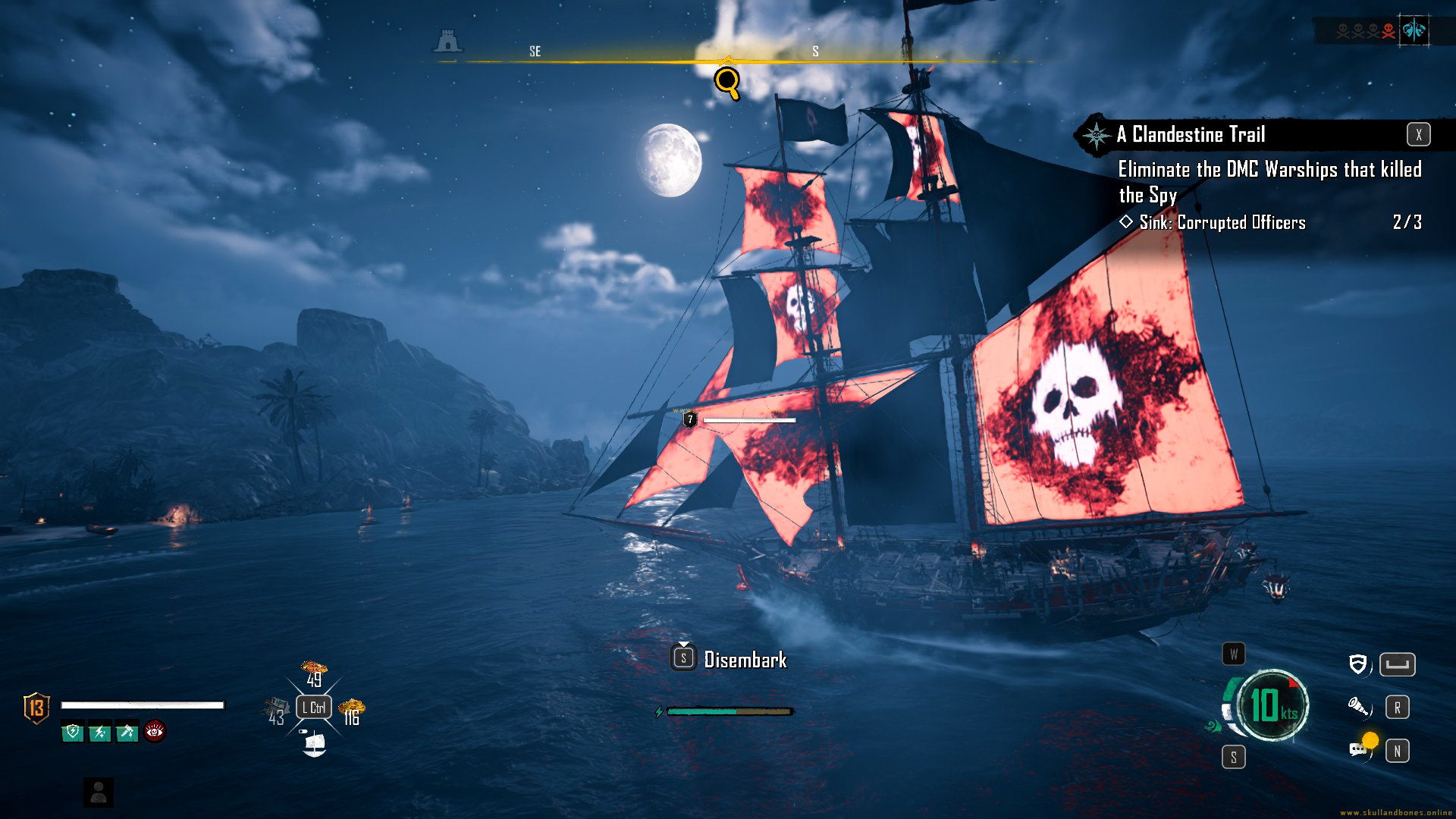 Skull and Bones – Quest – A Clandestine Trail