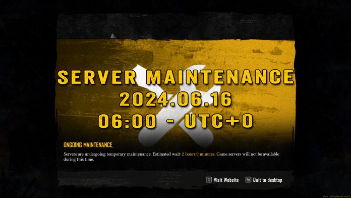 Server Maintenance 2024.06.16 - 06:00 - UTC+0