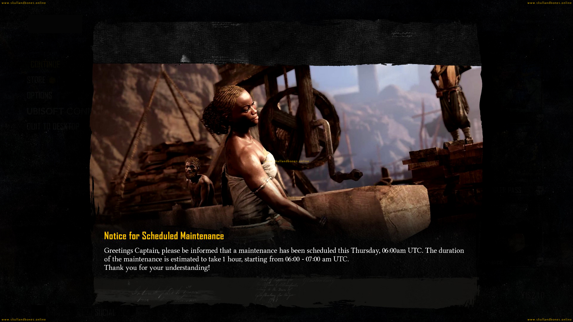 Skull and Bones - Server Maintenance 2024.07.04 - 06:00 - UTC+0
