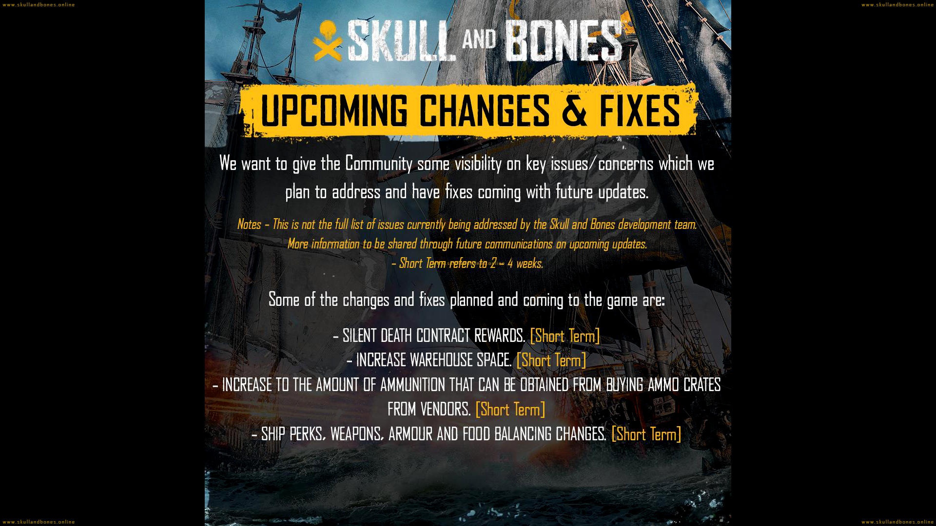 Skull and Bones - Server Maintenance 2024.07.04 - 06:00 - UTC+0