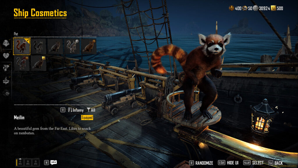 Skull and Bones - Get ship pet Meilin FOR FREE
